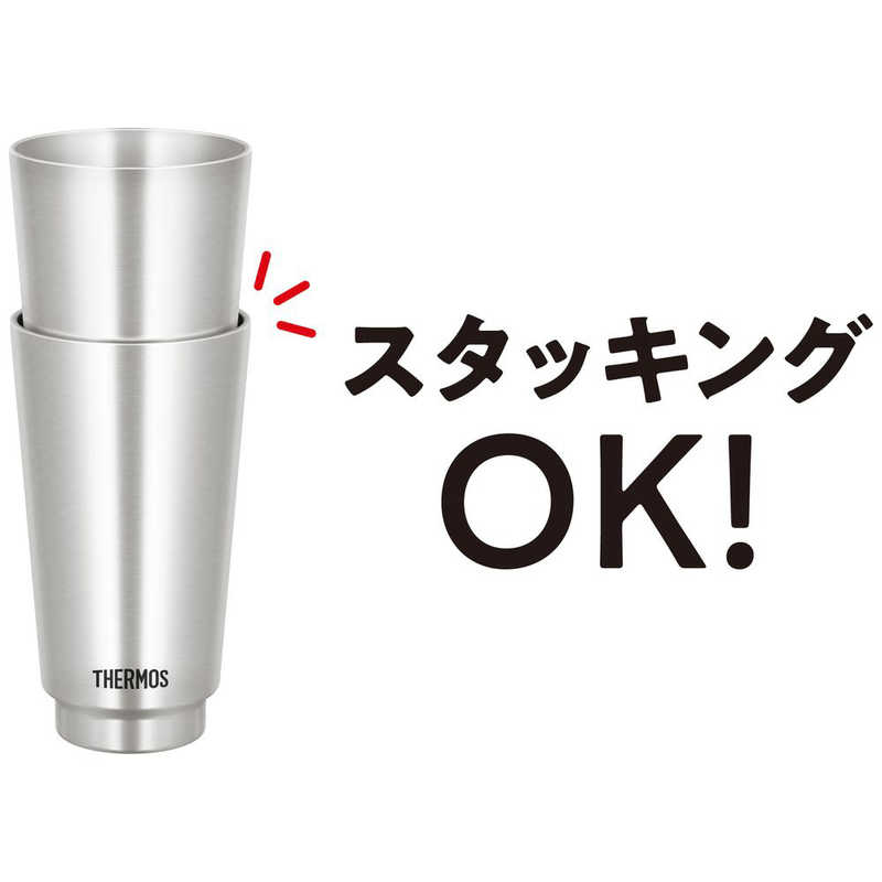 サーモス サーモス 真空断熱タンブラー (ステンレス)(容量:400ml/スタッキング) JDV-400-S JDV-400-S