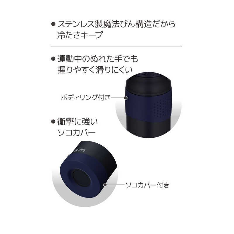 サーモス サーモス 真空断熱スポーツボトル (容量：1000ml) ミッドナイトブルー FJR1000MDB FJR1000MDB