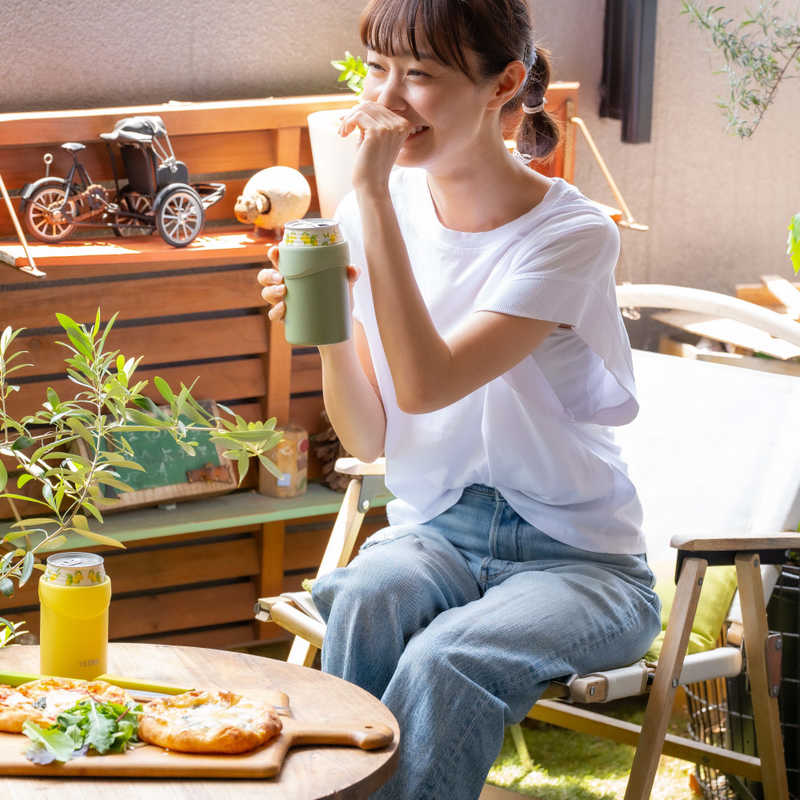 サーモス サーモス 2way保冷缶ホルダー (容量：350ml缶用/保冷/保温) カーキ JDU-350-KKI JDU-350-KKI