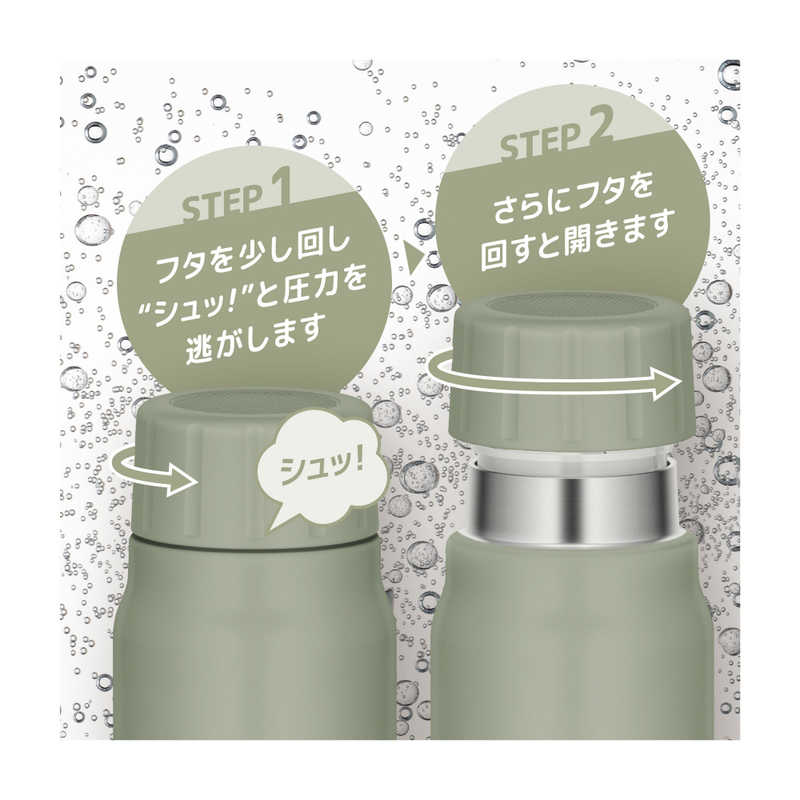 サーモス サーモス 保冷炭酸飲料ボトル (容量：770ml) カーキ FJK-750-KKI FJK-750-KKI