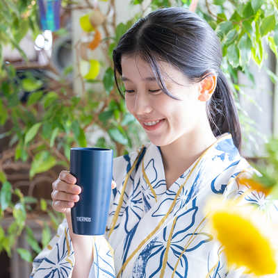 サーモス 真空断熱タンブラー (ダークネイビー)(容量:420ml/食洗対応