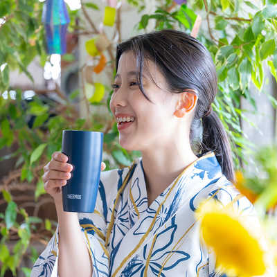 サーモス 真空断熱タンブラー (ダークネイビー)(容量:420ml/食洗対応