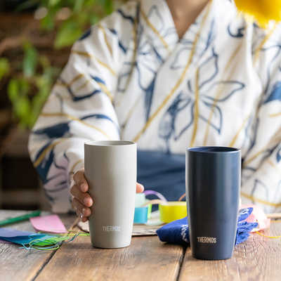 サーモス 真空断熱タンブラー (ダークネイビー)(容量:420ml/食洗対応