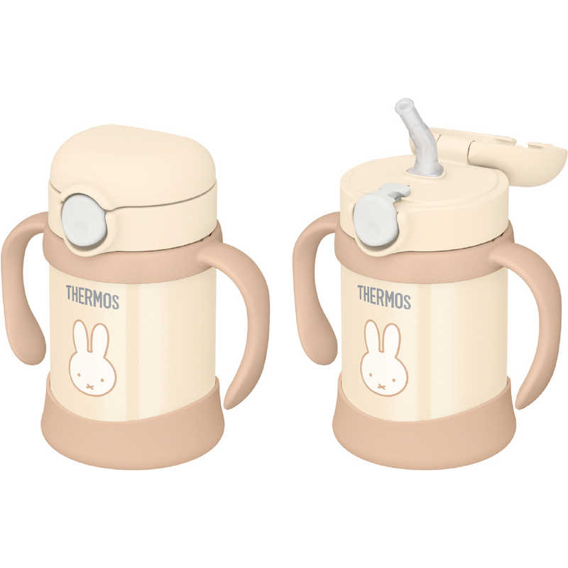 サーモス サーモス まほうびんのベビーストローマグ250ml クリーム FJT-250B-CRM FJT-250B-CRM