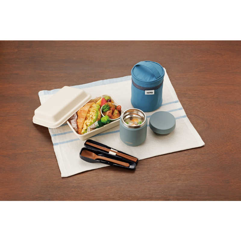 サーモス サーモス 真空断熱スープジャー 300ml グレーグリーン JED-300-GYG JED-300-GYG
