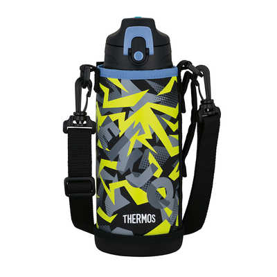 サーモス 真空断熱2ウェイボトル 800ml ブラックイエロー FJJ-802WF