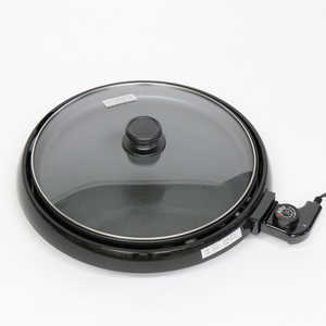 ヒロコーポレーション 丸型ホットプレートHK351(K) ［プレート1枚］ HK-351(K)