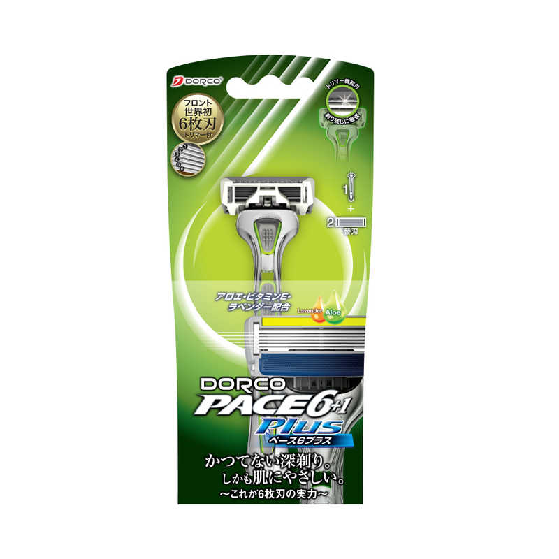 ドルコ ドルコ PACE6Plus 男性用替刃式 カミソリ6枚刃 本体 トリマー付  