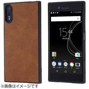 レイアウト Xperia XZs / Xperia XZ用 オープンレザーケース スマート ダークブラウン RT-RXZSLC12/DK