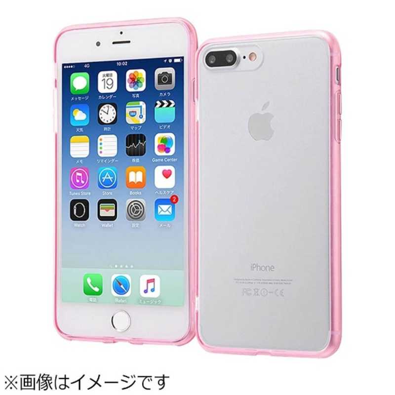 レイアウト レイアウト iPhone 8 Plus用　ハイブリッドケース　ピンク　RT-P15CC2/PM RT-P15CC2/PM RT-P15CC2/PM