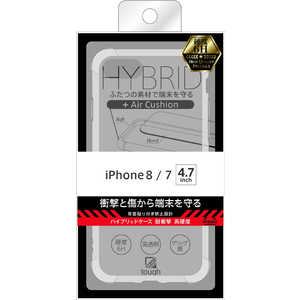 レイアウト iPhone 8/7 ハイブリッドケース 耐衝撃 高硬度/クリア BKS-P14CC8/CM BKSP14CC8CM
