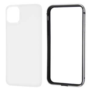 レイアウト iPhone 11 6.1インチ アルミバンパー+背面パネル(クリア)/ブラック RT-P21AB/BM レイアウト iPhone 11 6.1インチ アルミバンパー+背面パネル(クリア)/ブラック RT-P21AB/BM