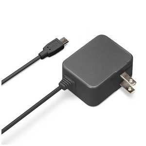 PGA [micro USB]ケーブル一体型AC充電器 (1.5m) iCharger ブラック [Quick Charge対応] PG-MQC01BK