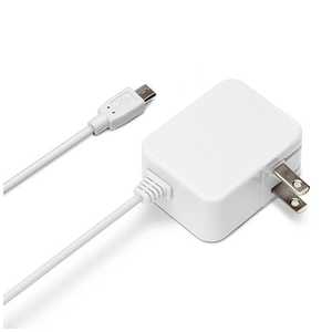 PGA [micro USB]ケーブル一体型AC充電器 (1.5m) iCharger ホワイト [Quick Charge対応] PG-MQC02WH
