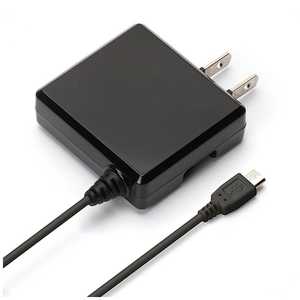 PGA [micro USB]ケーブル一体型AC充電器 (2m) iCharger ブラック PG-MAC10A01BK