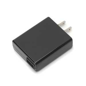 PGA スマホ用USB充電コンセントアダプタ 3A （1ポート）　ブラック PG-UQC3-01BK