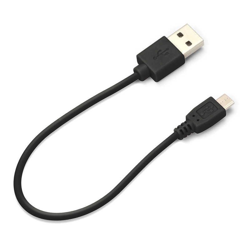 PGA PGA ［micro USB］ ケーブル 15cm ブラック ［0.15m］ PG-MUC01M01 PG-MUC01M01
