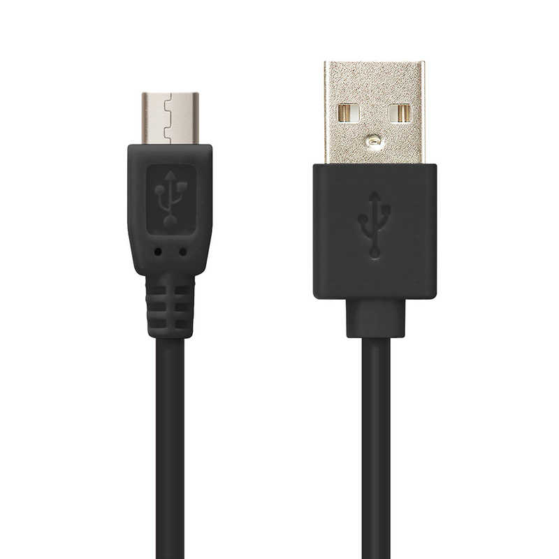 PGA PGA ［micro USB］ ケーブル 15cm ブラック ［0.15m］ PG-MUC01M01 PG-MUC01M01