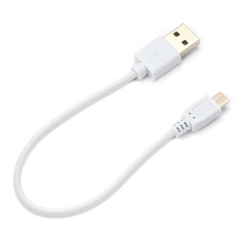 PGA PGA ［micro USB］ ケーブル 15cm ホワイト ［0.15m］ PG-MUC01M02 PG-MUC01M02