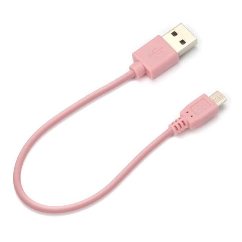 PGA PGA ［micro USB］ ケーブル 15cm ピンク 15cm ピンク ［0.15m］ PG-MUC01M04 PG-MUC01M04