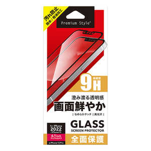 PGA iPhone 17e/16e/14/13/13 Pro用 液晶全面保護ガラス Premium Style スーパークリア PG-22KGL060FCL