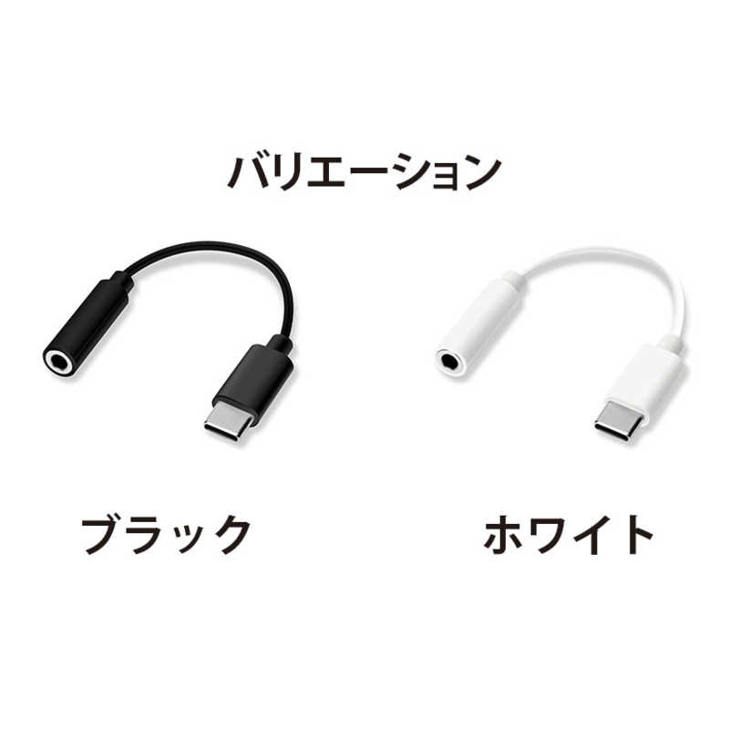 PGA PGA 3.5mmイヤホン変換アダプタ for USB Type-C ブラック Premium Style ブラック PG-35CCN01BK PG-35CCN01BK