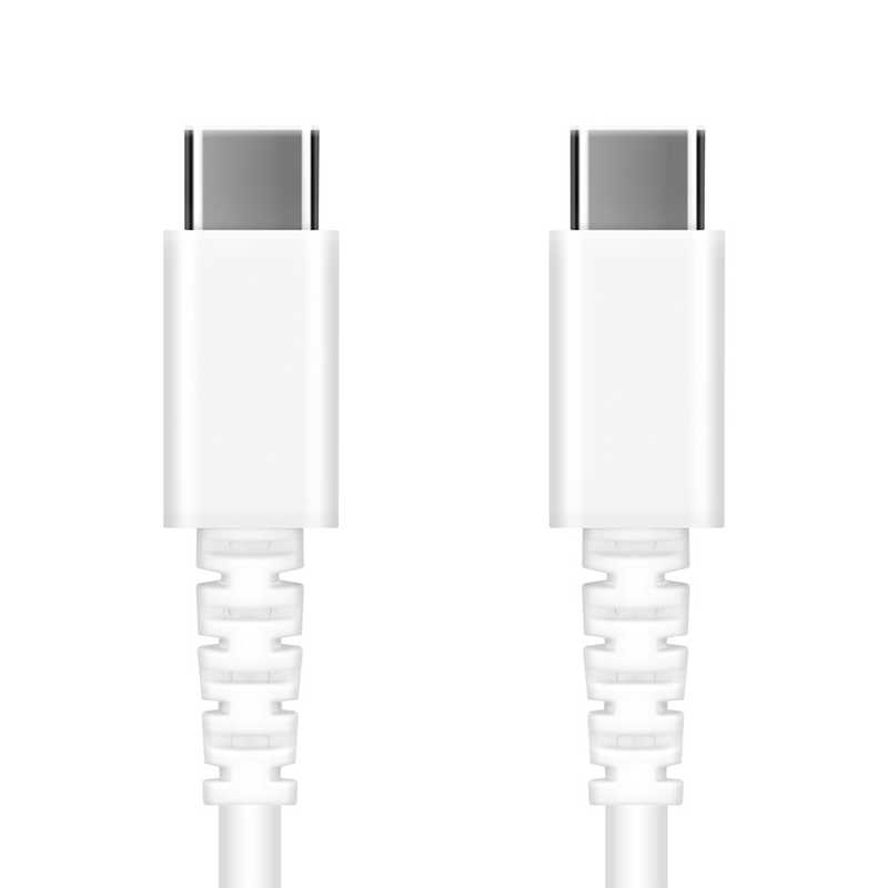 PGA PGA 充電/通信 やわらかケーブル USB-CtoUSB-C 0.5m ホワイト Premium Style PG-YWCC05WH PG-YWCC05WH