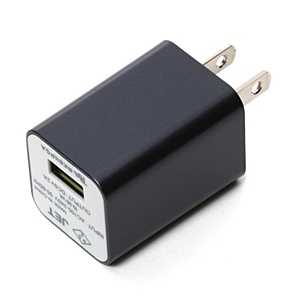 PGA スマホ用USB充電コンセントアダプタ2A iCharger ガンメタル PG-2ACUS06GM