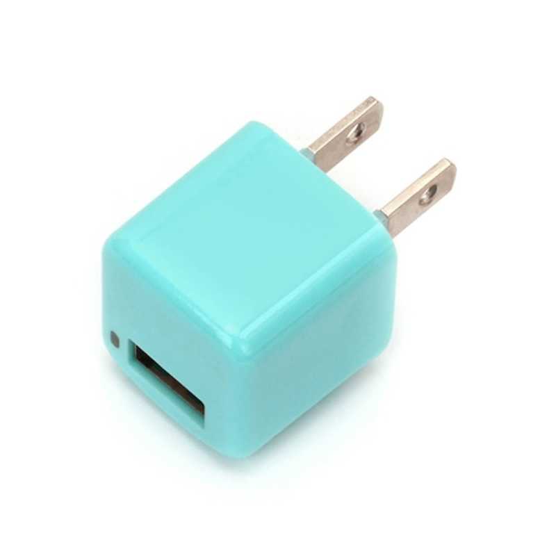 PGA PGA スマートフォン対応[USB給電] AC - USB充電器 (1ポート･ブルー) PG-UAC10A03BL PG-UAC10A03BL