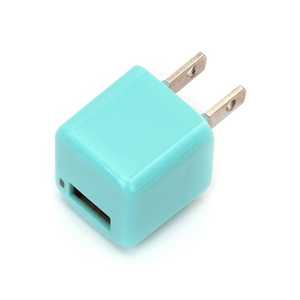 PGA スマートフォン対応[USB給電] AC - USB充電器 (1ポート･ブルー) PG-UAC10A03BL