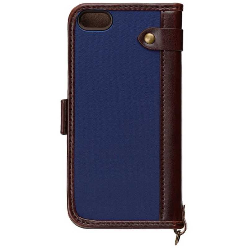 PGA PGA iPhone SE（第1世代）4インチ / 5s / 5用 フリップカバー ナイロン ネイビー ポケット付＋ハンドストラップ 手帳型ケース PG-I5EFP07NV PG-I5EFP07NV