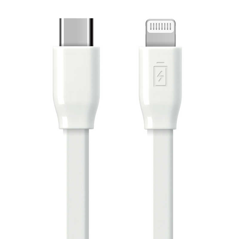 PGA PGA USB Type-C & Lightning USBケーブル 2m PG-LCC20M04WH ホワイト/フラット PG-LCC20M04WH ホワイト/フラット