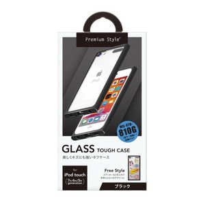 PGA iPod touch 第7世代用 ガラスタフケース ブラック Premium Style ブラック PG-IT7GT01BK