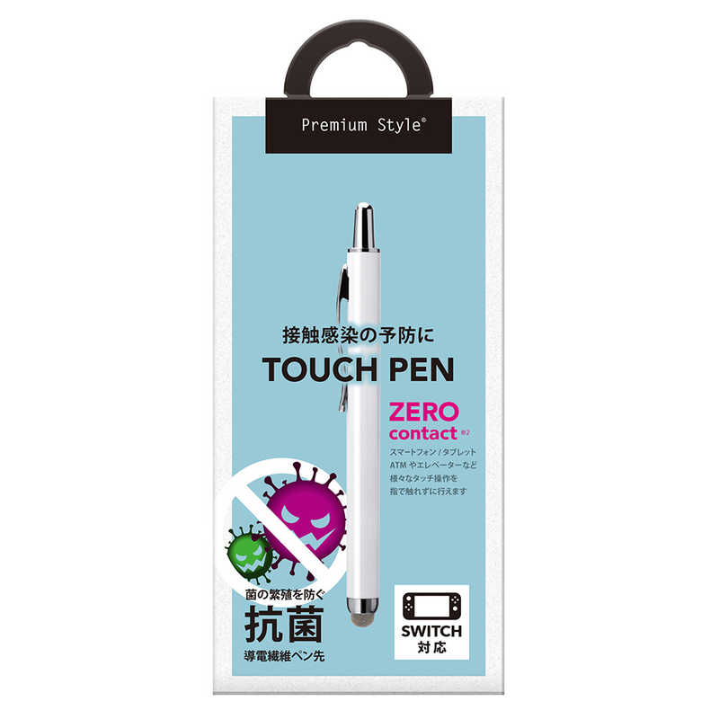 PGA PGA ノック式タッチペン ホワイト Premium Style ホワイト PG-TPEN22WH PG-TPEN22WH