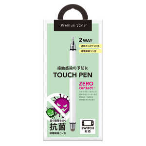 PGA 2WAYタッチペン ホワイト Premium Style ホワイト PG-TPEN24WH