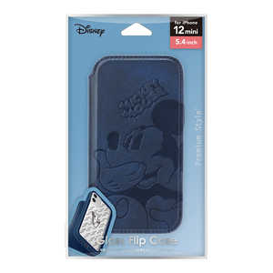PGA iPhone 12 mini用 ガラスフリップケース [ミッキーマウス] ミッキーマウス PG-DGF20F01MKY