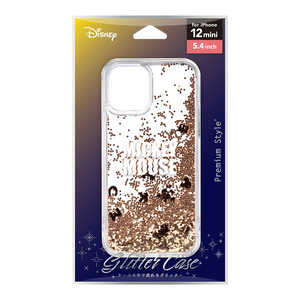 PGA iPhone 12 mini用 グリッターケース ミッキーマウス Premium Style ミッキーマウス PG-DLQ20F01MKY