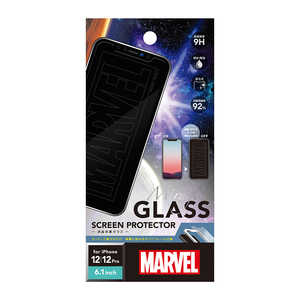 PGA iPhone 12/12 Pro用 液晶保護ガラス ロゴ PG-DGL20G01MVL ロゴ