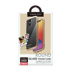PGA iPhone 12 mini 5.4インチ対応 ガラスタフケース ラウンドタイプ Premium Style ベージュ PG-20FGT03BE PGA iPhone 12 mini 5.4インチ対応 ガラスタフケース ラウンドタイプ Premium Style ベージュ PG-20FGT03BE