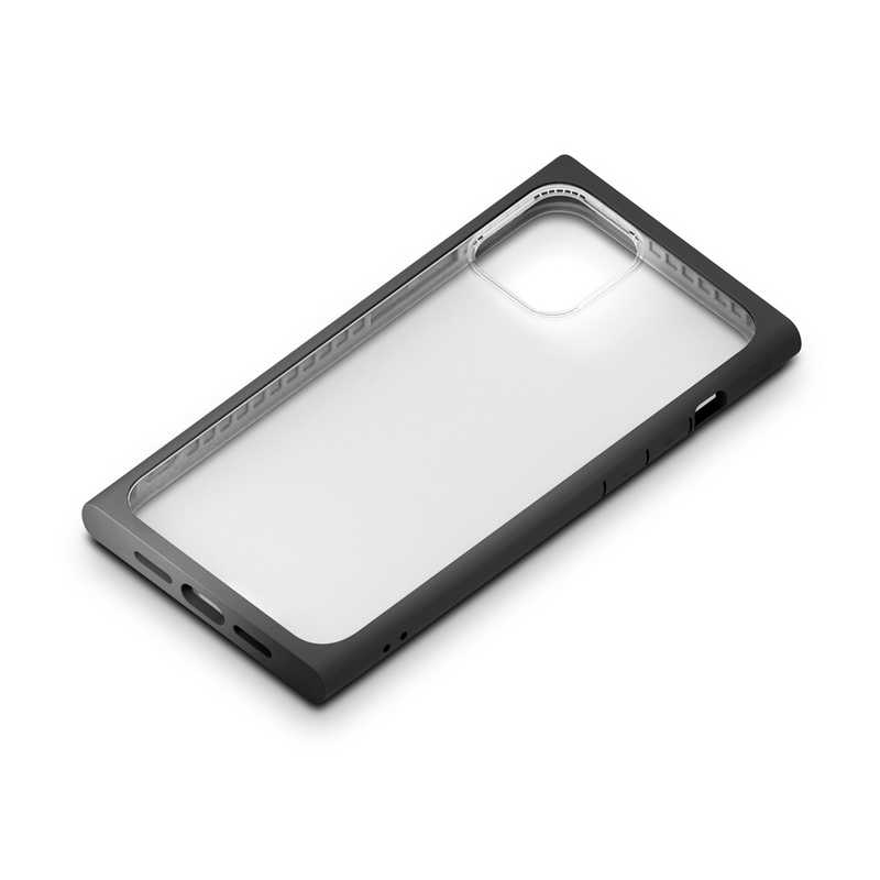 PGA PGA iPhone 12 mini 5.4インチ対応 ガラスタフケース スクエアタイプ Premium Style ブラック PG-20FGT05BK PG-20FGT05BK