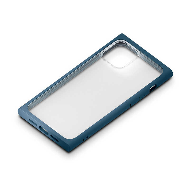 PGA PGA iPhone 12 mini 5.4インチ対応 ガラスタフケース スクエアタイプ Premium Style ネイビー PG-20FGT08NV PG-20FGT08NV