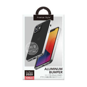 PGA iPhone 12 mini 5.4インチ対応 アルミニウムバンパー シルバー PG-20FBP03SV