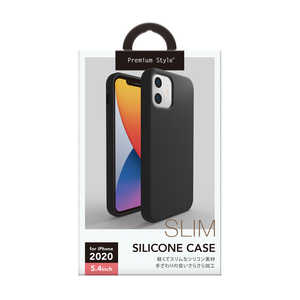 PGA iPhone 12 mini 5.4インチ対応 シリコンスリムケース PG-20FSC01BK ブラック PGA iPhone 12 mini 5.4インチ対応 シリコンスリムケース PG-20FSC01BK ブラック