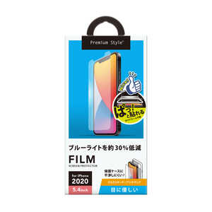 PGA iPhone 12 mini 5.4インチ対応 治具付き 液晶保護フィルム ブルーライトカット/アンチグレア PG-20FBL02 ブルｰライトカット/アンチグレア