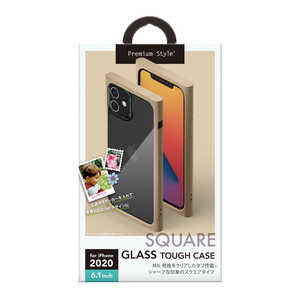 PGA iPhone 12/12 Pro 6.1インチ対応ガラスタフケース スクエアタイプ ベージュ PG-20GGT07BE PGA iPhone 12/12 Pro 6.1インチ対応ガラスタフケース スクエアタイプ ベージュ PG-20GGT07BE
