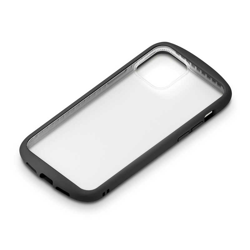 PGA PGA iPhone 12/12 Pro 6.1インチ対応 ガラスタフケース ラウンドタイプ ブラック PG-20HGT01BK ブラック PG-20HGT01BK ブラック