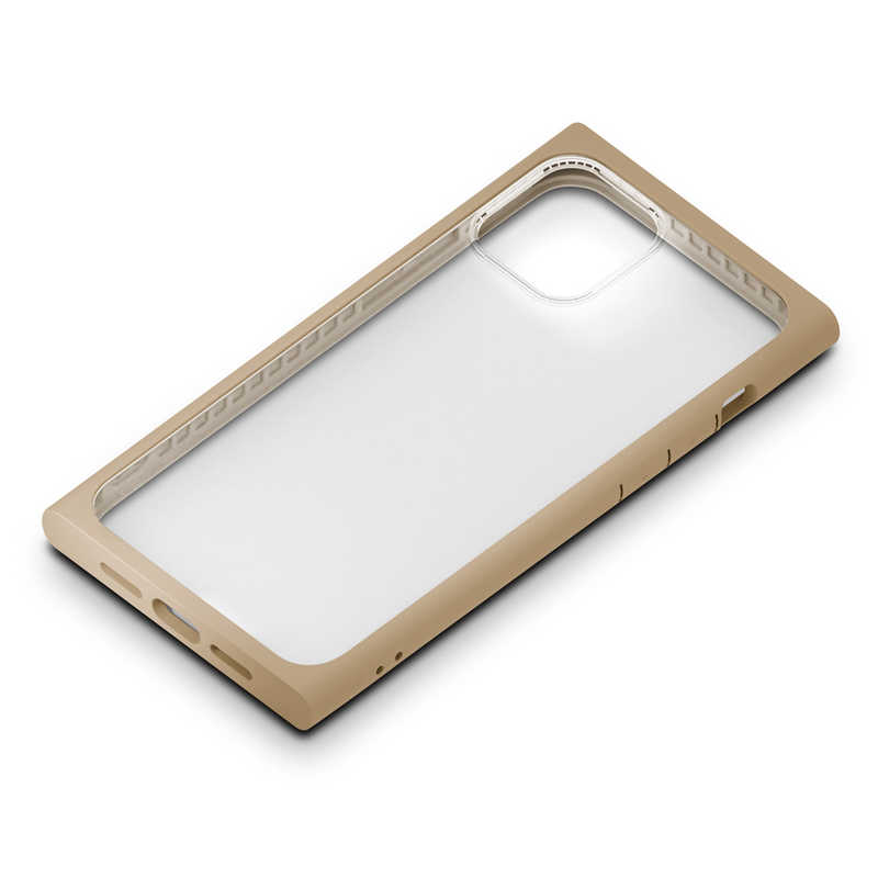 PGA PGA iPhone 12 Pro Max 6.7インチ対応 ガラスタフケース スクエアタイプ ベージュ PG-20HGT04BE ベｰジュ PG-20HGT04BE ベｰジュ