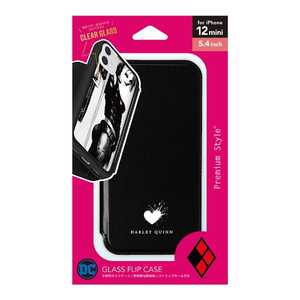 PGA iPhone 12 mini用 ガラスフリップケース [ハーレイ･クイン] PG-WGF20F05HLQ