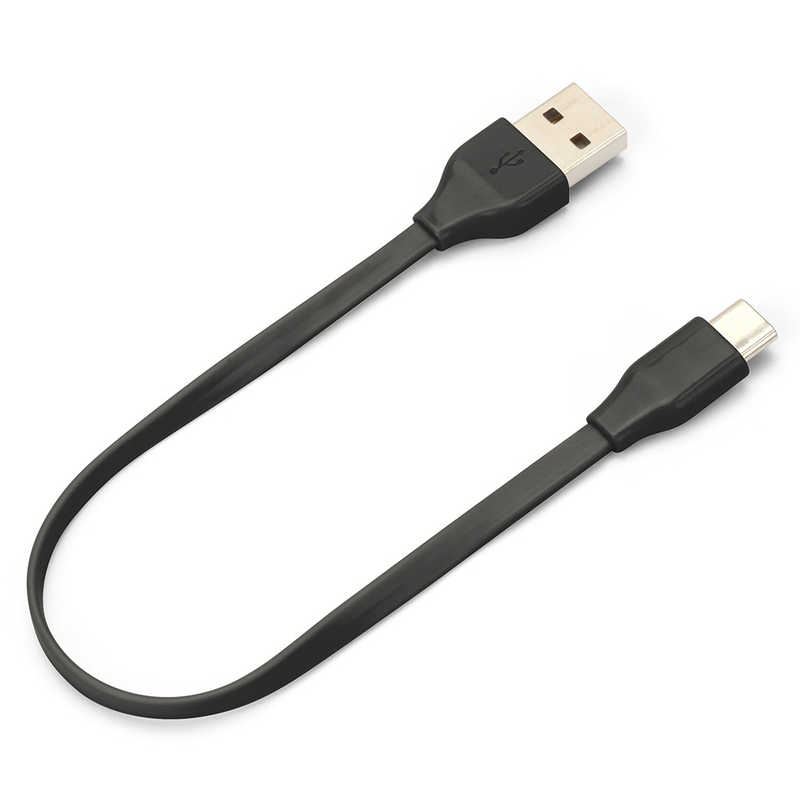 PGA PGA USB Type-C USB Type-A コネクタ USBフラットケーブル 15cm ブラック iCharger 15cm ブラック PG-CUC01M16 PG-CUC01M16