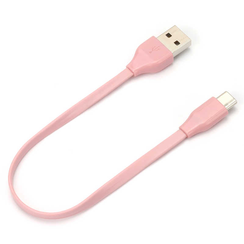 PGA PGA USB Type-C USB Type-A コネクタ USBフラットケーブル 15cm ピンク iCharger 15cm ピンク PG-CUC01M19 PG-CUC01M19